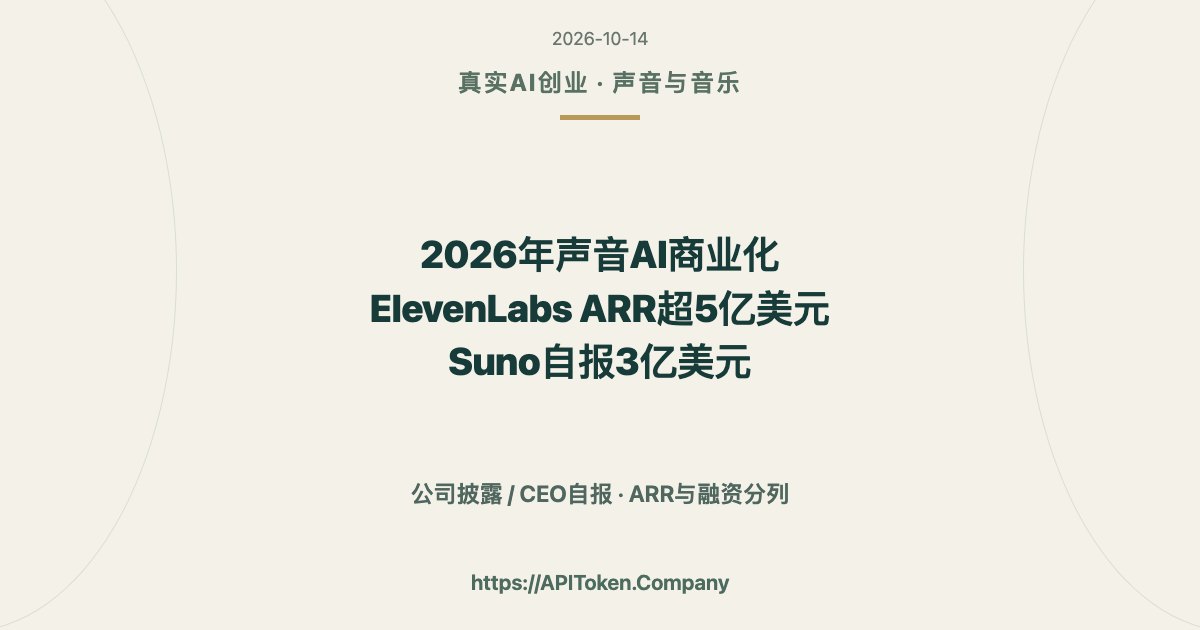 2026 Voice AI Businesses: ElevenLabs Above $500M ARR, Suno Reports $300M